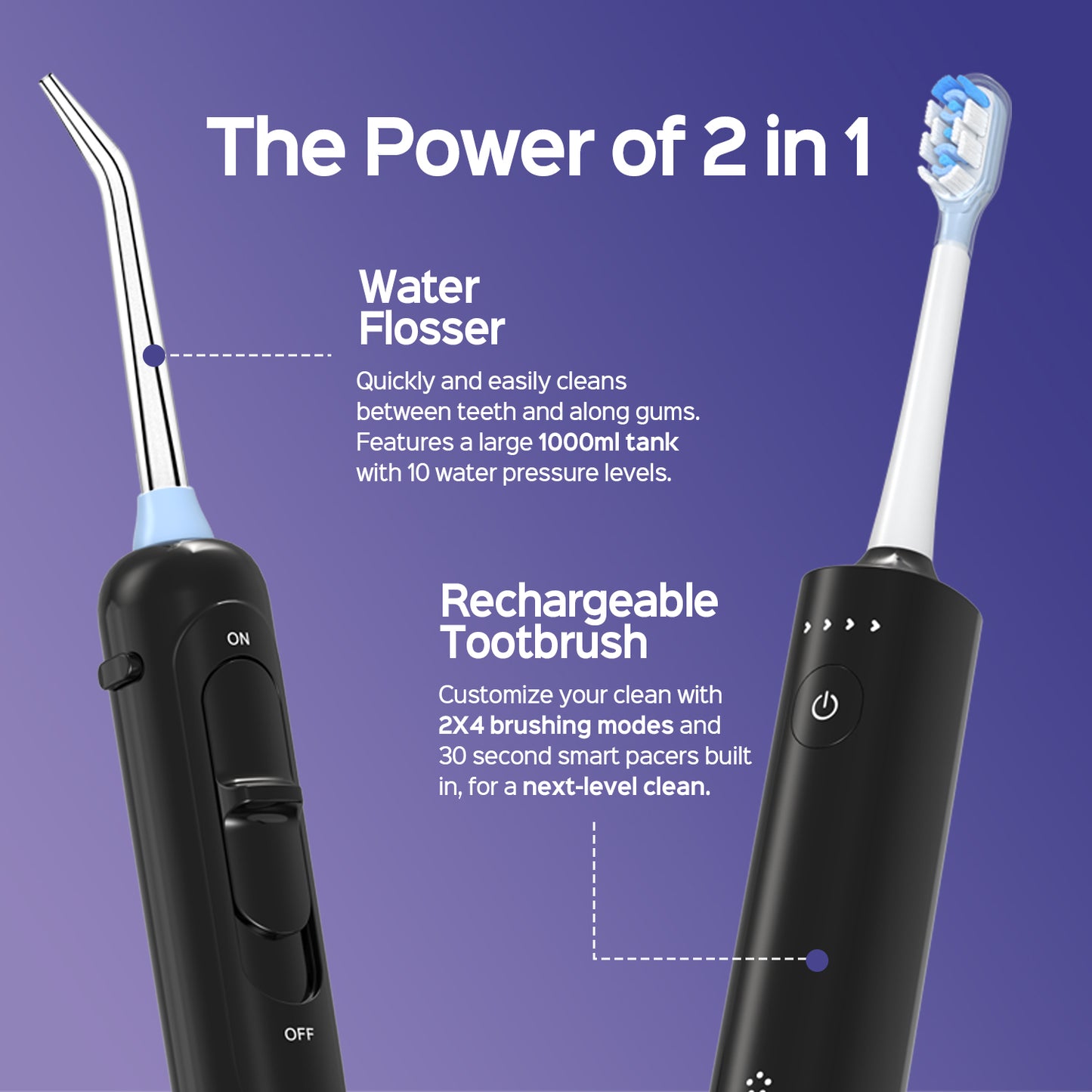 Water Flosser & Electric Toothbrush Set