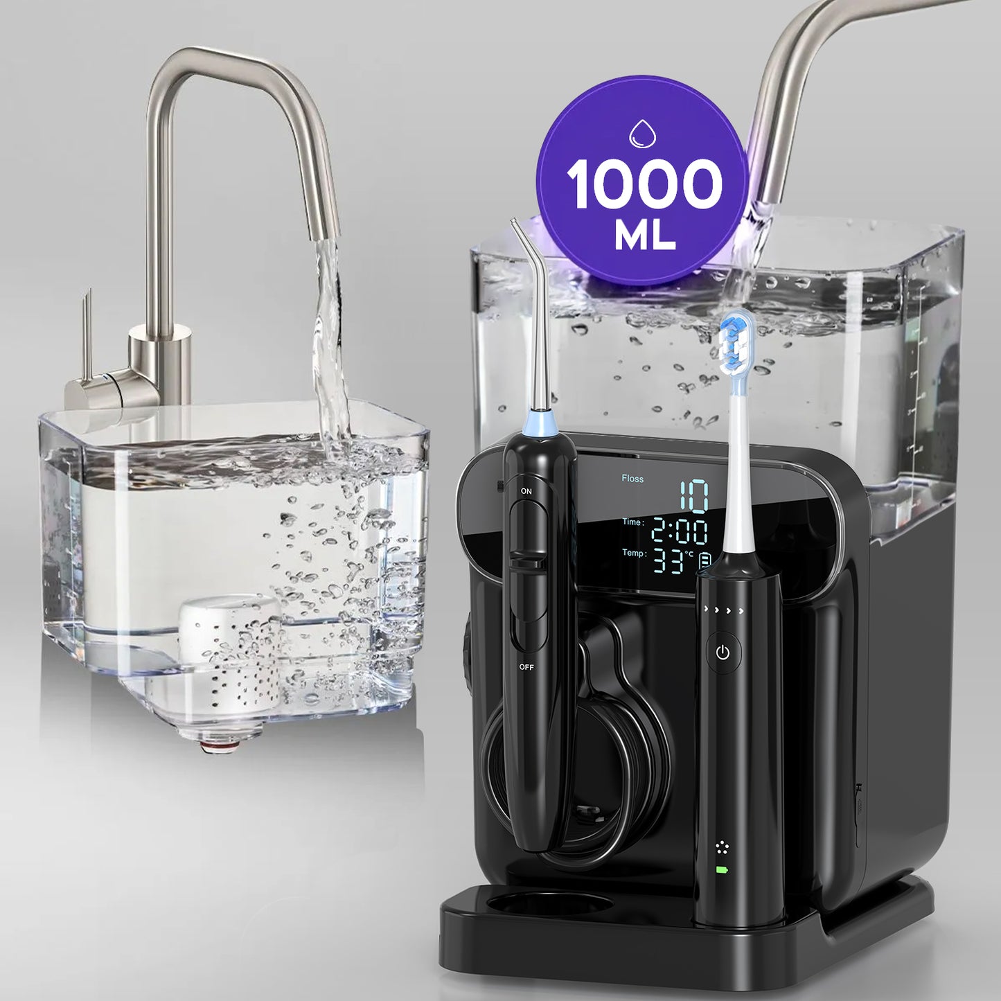 Water Flosser & Electric Toothbrush Set