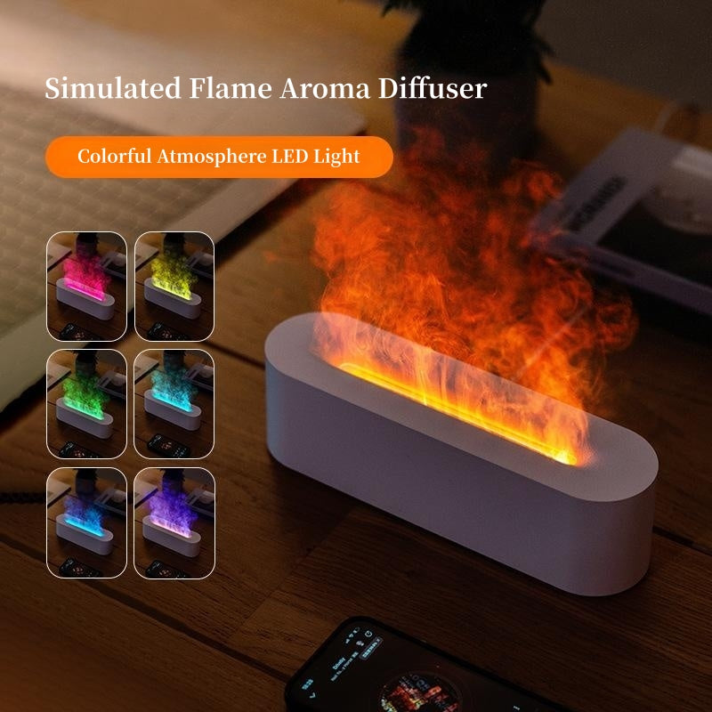 Mini Flame Light Aroma Humidifier