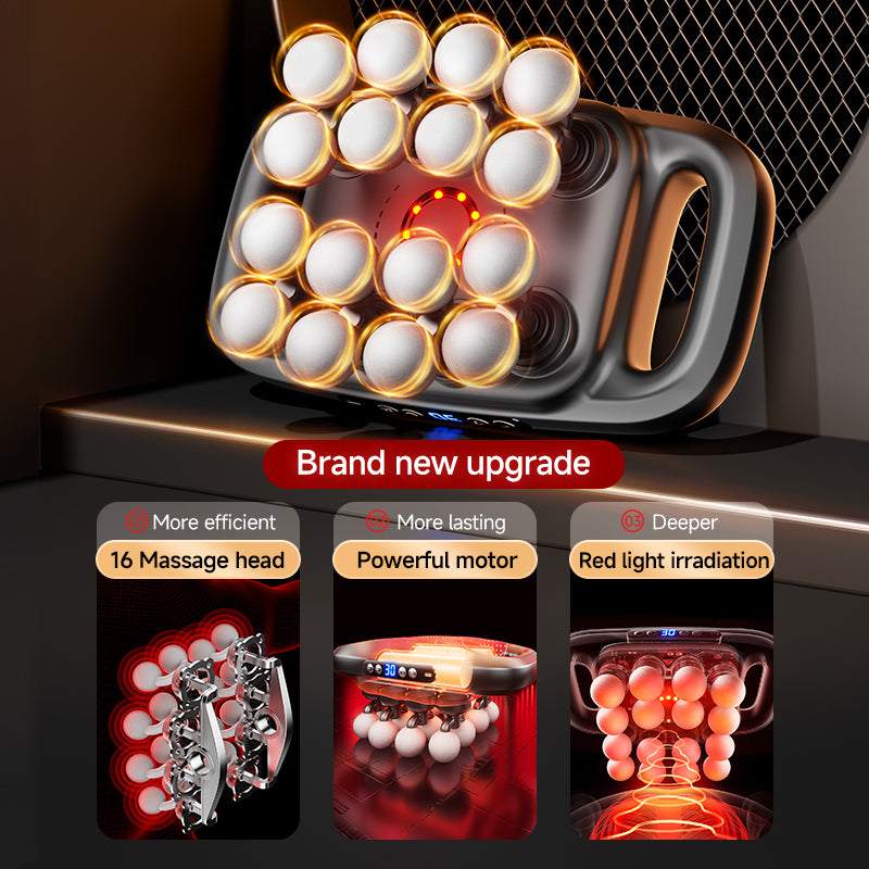 High-Frequency Massage Gun – 16 Head Deep Tissue Massager