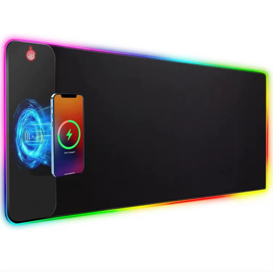 RGB Mouse Pad with Wireless Charging
