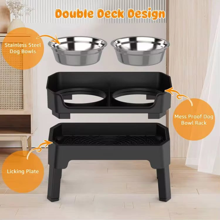 3-in-1 Elevated Dog Feeder