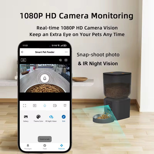 Smart WIFI Pet Feeder With Camera